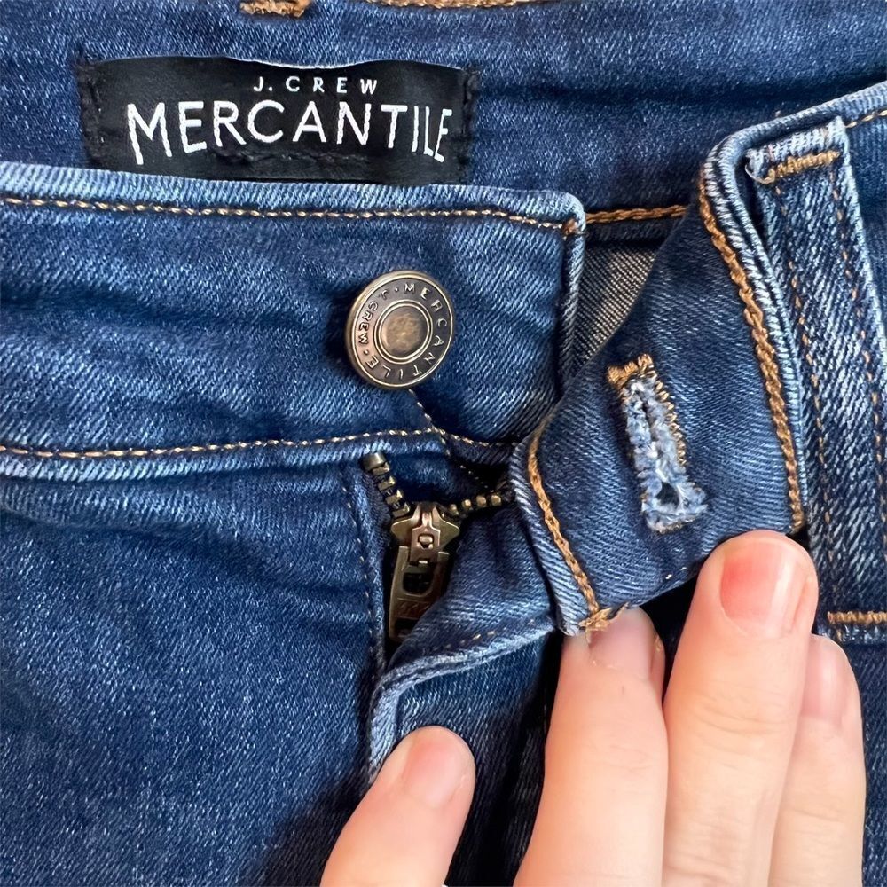 J Crew Mercantile Skinny Jeans Medium Wash Size 27 - Picture 2 of 10